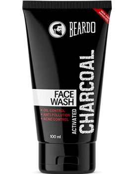 Beardo Activated Charcoal Anti-Pollution Face Wash for Deep Pore Cleaning | Removes Dirt & Impurities | For Men 