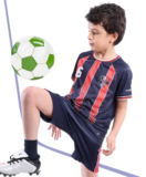 Pine Active Half Sleeves Tee with Shorts Football Set – Navy